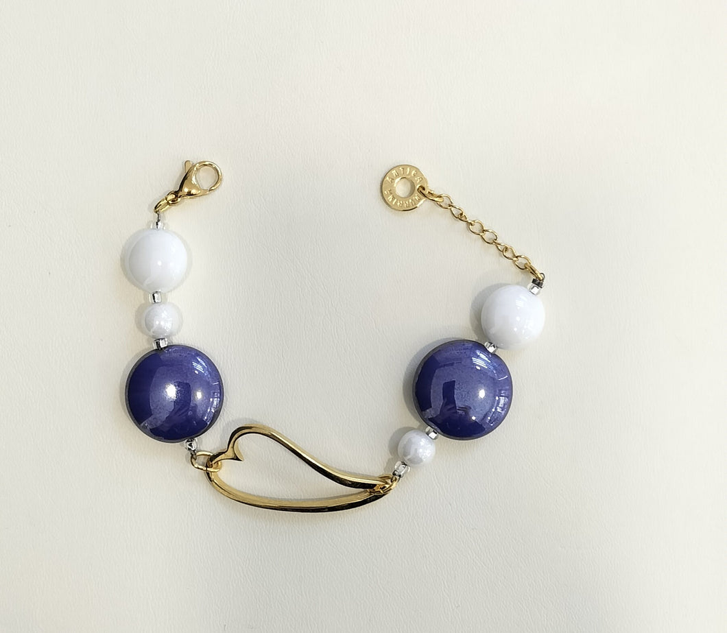 Bracciale Antica Murrina Venezia TOSCA BLU