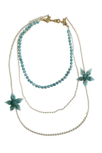 Collana Antica Murrina Venezia TRAVIATA AZZURRA