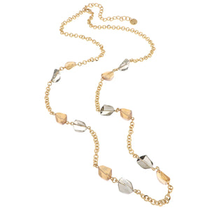 BYSIMON - Collana in Metallo con cristalli colorati di Murano