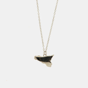 BYSIMON - Collana in Argento 925 con simbolo Sicilia