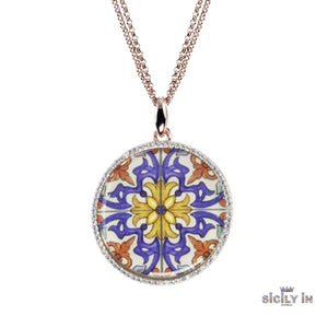 SICILY IN - COLLANA IN METALLO ANALLERGICO CON 1 CHARM PENDENTE: IL PUNTALE