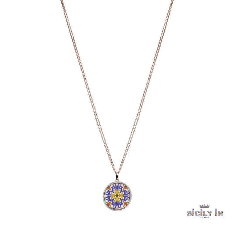 SICILY IN - COLLANA IN METALLO ANALLERGICO CON 1 CHARM PENDENTE: IL PUNTALE