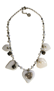 Collana Antica Murrina Venezia AMOUR GIROCOLLO TOP BIANCA