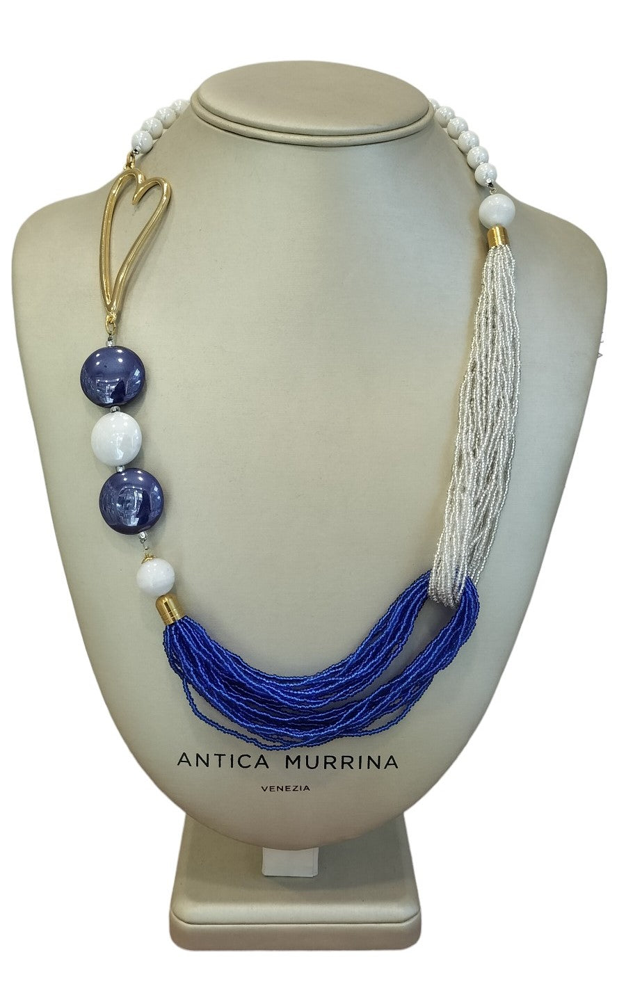 Collana Antica Murrina Venezia TOSCA BLU