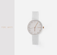 Carica l&#39;immagine nel visualizzatore di Gallery, Orologio analogico con cinturino gommato colore bianco - NIKO Watch pure white
