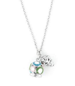 BYSIMON - Collana con campanella multicolore