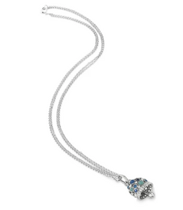 BYSIMON - Collana multifili con campanella multicolore