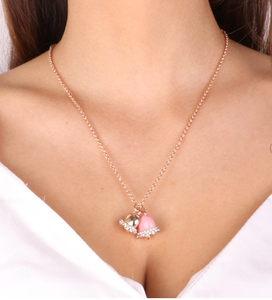 BYSIMON - Collana in Metallo con campanelle portafortuna smaltate