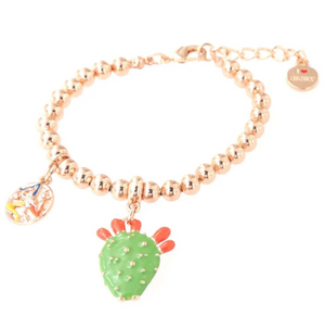 BYSIMON - Bracciale con cactus pendente