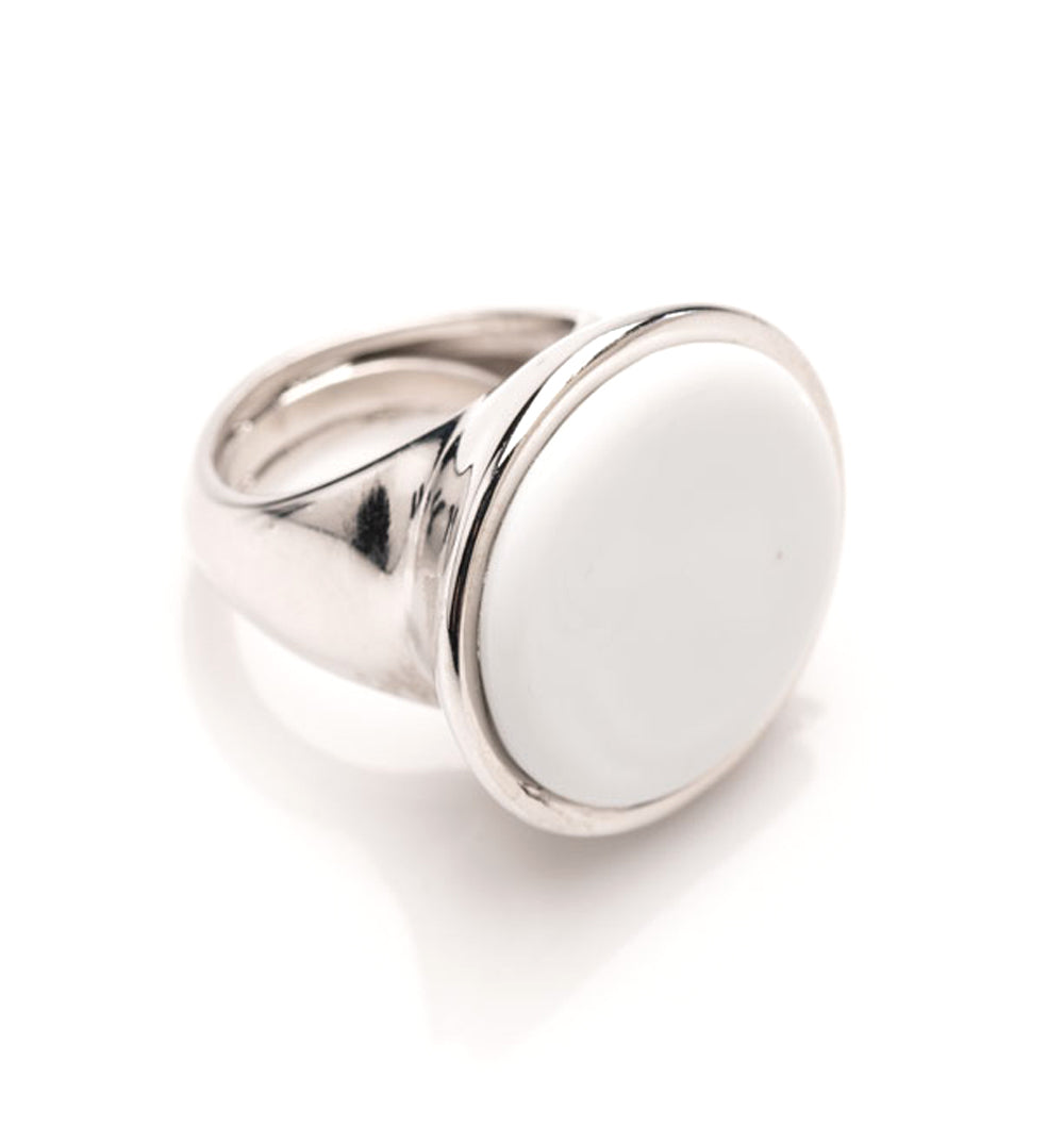 ANELLO FLOWING DROP BIANCO