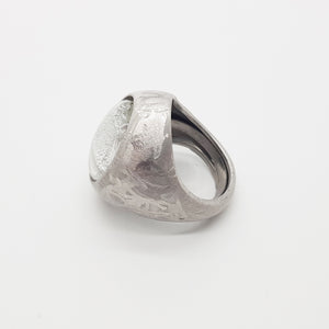 ANELLO TWILIGHT BIANCO ARGENTATO - ring - bague