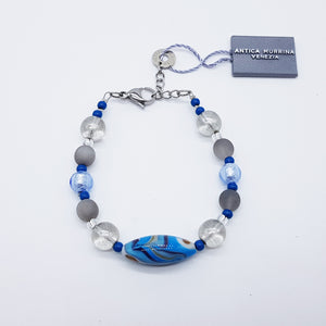 BRACCIALE ROSE AZZURRO TURCHESE - Bracelet turquoise blue