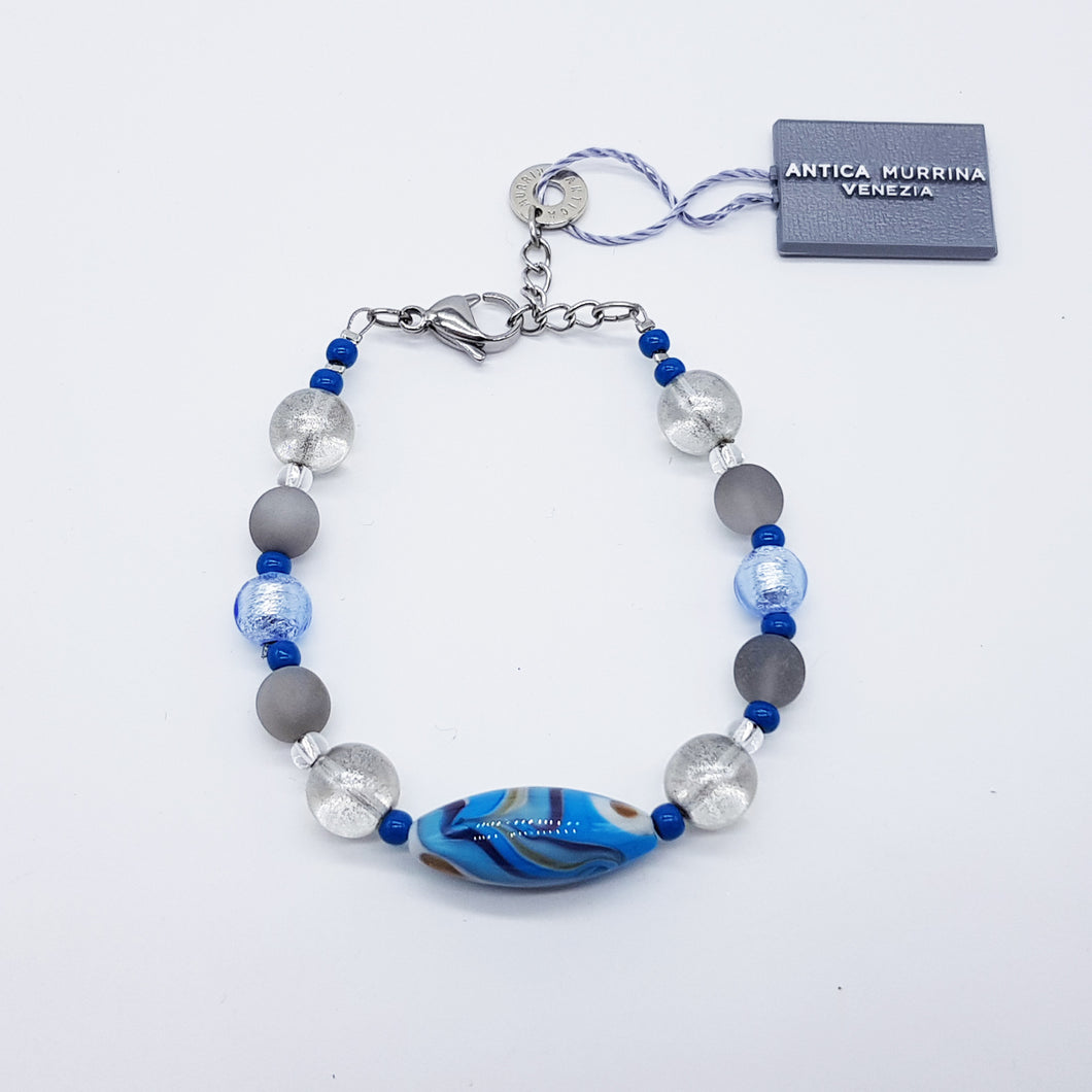 BRACCIALE ROSE AZZURRO TURCHESE - Bracelet turquoise blue
