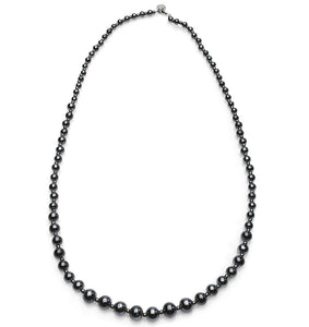 COLLANA PERLEADI LUNGA TOP NERO
