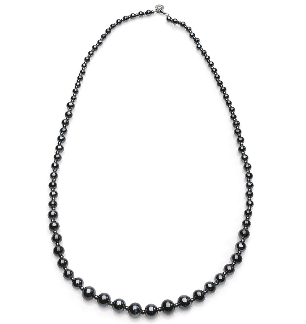 COLLANA PERLEADI LUNGA TOP NERO