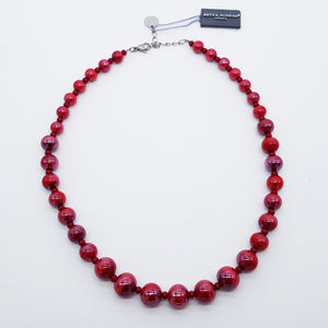COLLANA PERLEADI GIROCOLLO ROSSO - Necklace, Collier