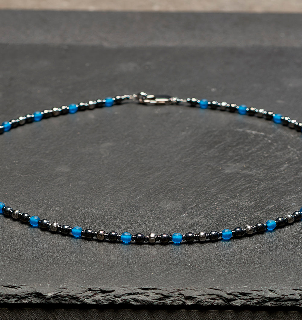 COLLANA IMPACT AZZURRO E NERO
