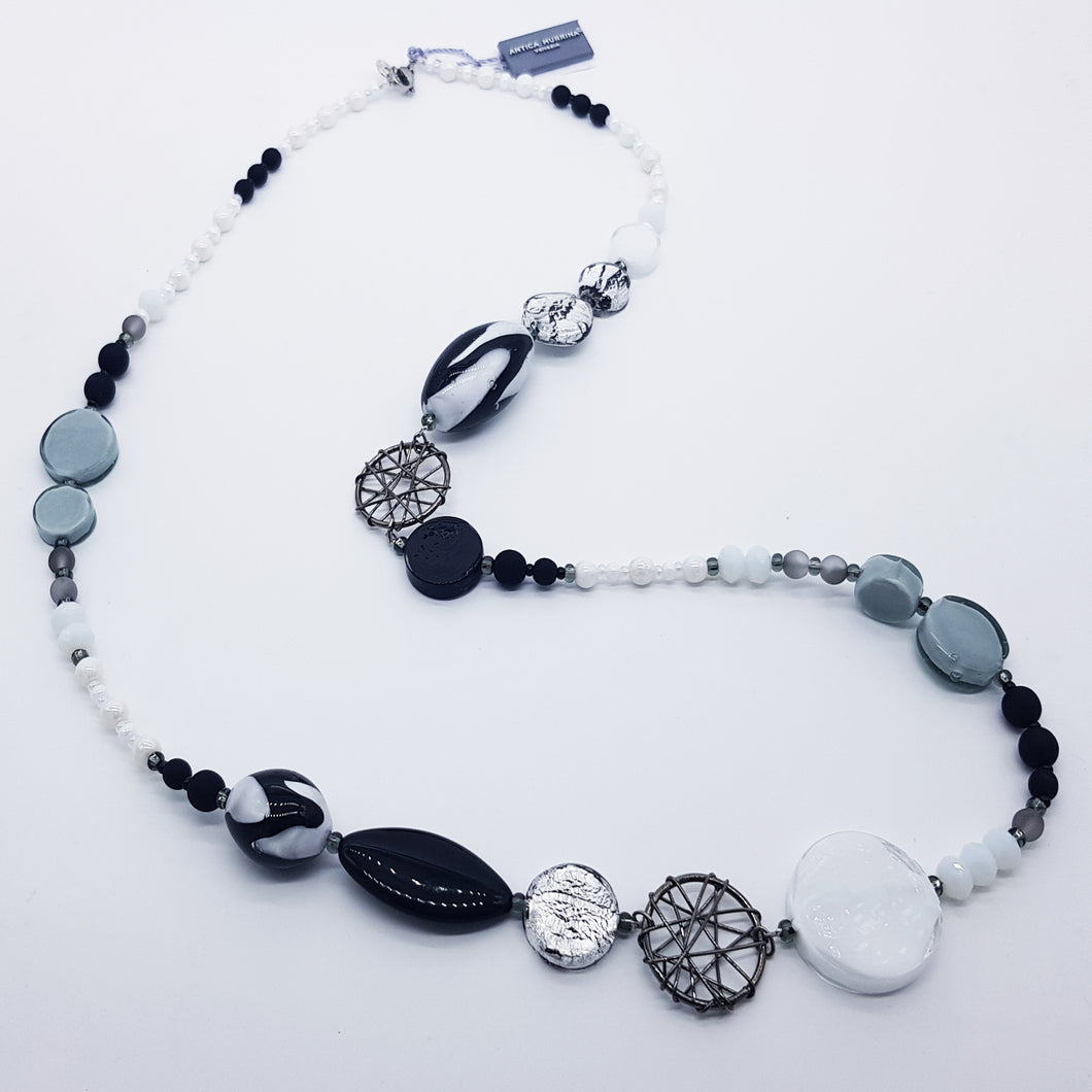 COLLANA HONEY TOP COLORE BIANCO NERO - necklace - collier