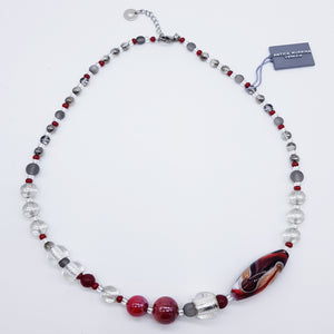 COLLANA ROSE GIROCOLLO ROSSO - Necklace red