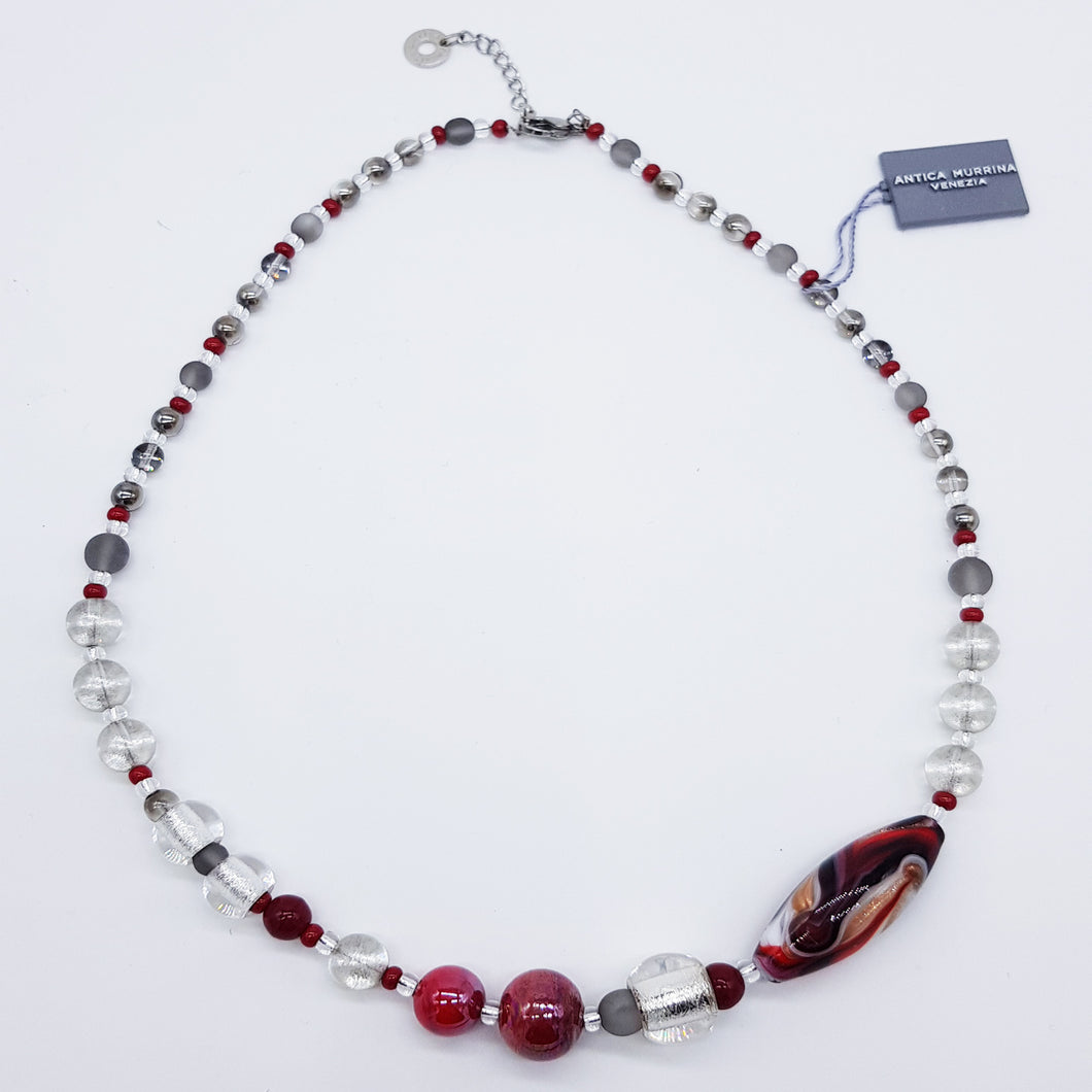 COLLANA ROSE GIROCOLLO ROSSO - Necklace red