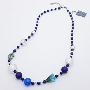 COLLANA IRIS LUNGA LILLA/Blu - Necklace lilac