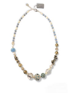 COLLANA MADDALENA GIROCOLLO AZZURRO - Necklace - Island Collection