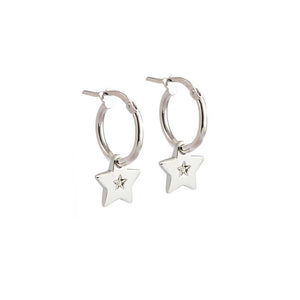 Orecchini Mini Creole, Stelle Sparkling