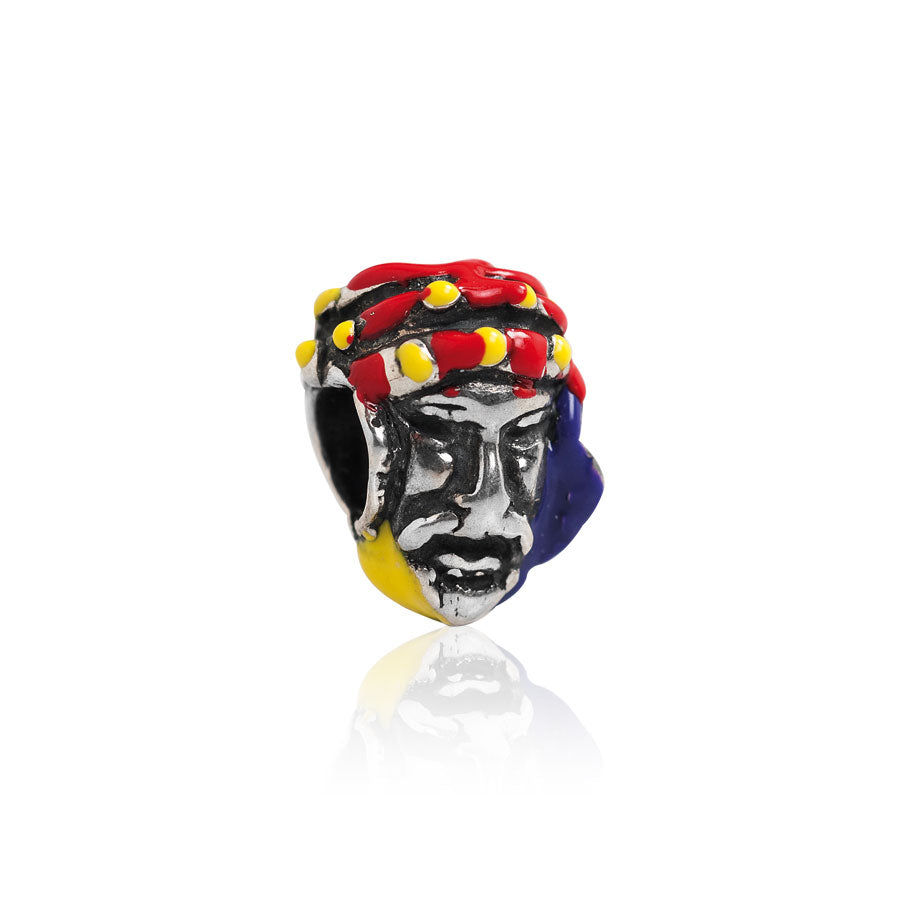 CHARM IN ARGENTO TESTA DI MORO