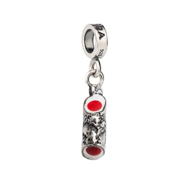 CHARM IN ARGENTO 925 SMALTATO CANNOLO SICILIANO