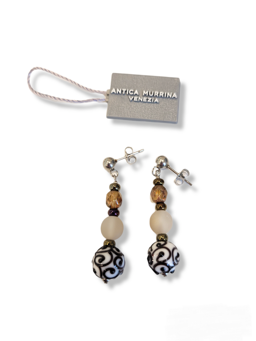 ORECCHINI BURANO MARRONE - Earrings - Island Collection