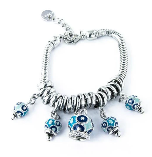 BYSIMON - Bracciale con campanelle smaltate