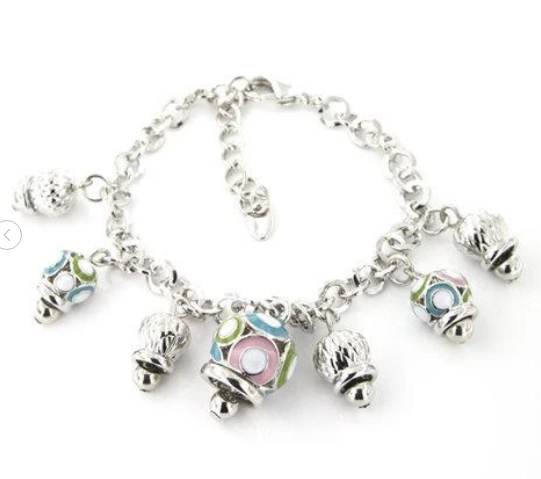 BYSIMON - Bracciale con campanelle smaltate
