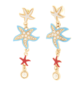 BYSIMON - Orecchini con stelle marine - collezione Santorini
