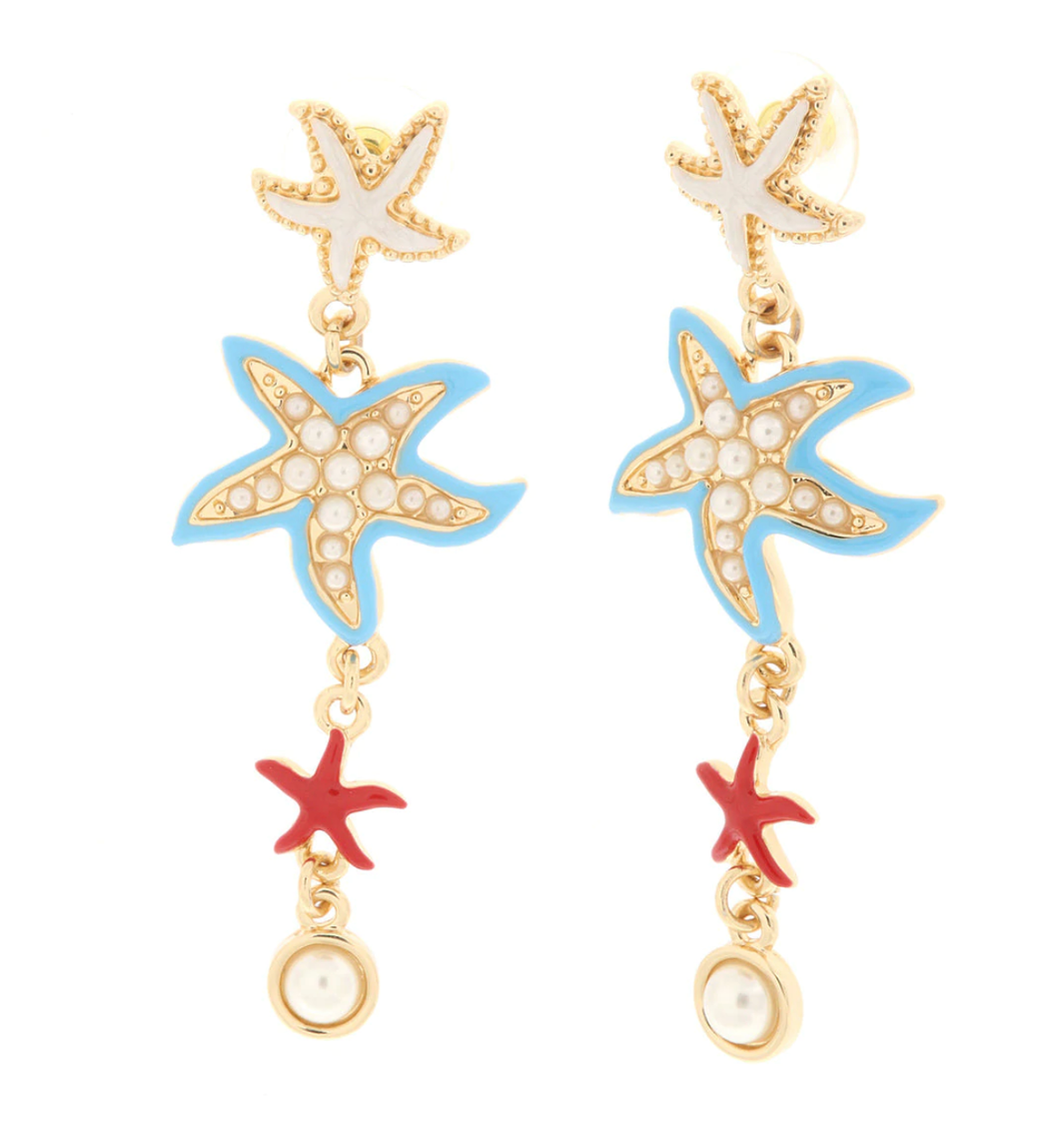 BYSIMON - Orecchini con stelle marine - collezione Santorini