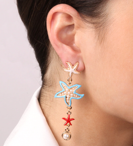 BYSIMON - Orecchini con stelle marine - collezione Santorini