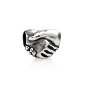 CHARM IN ARGENTO 925 STRETTA DI MANO