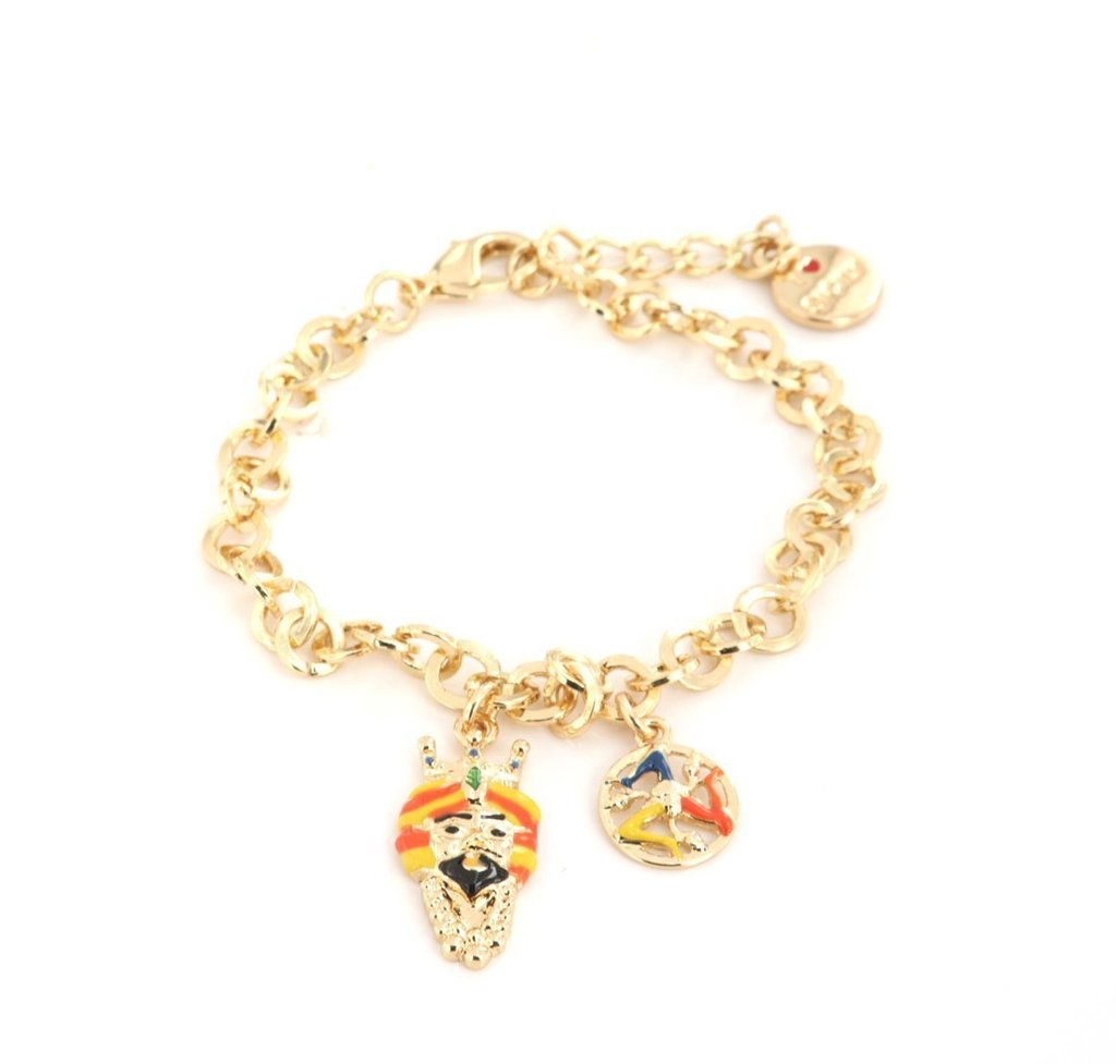 BYSIMON - Bracciale ciondolo testa di moro siciliana
