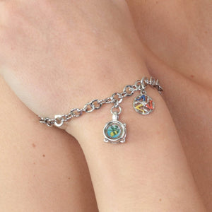 BYSIMON - Bracciale ciondolo tamburello siciliano