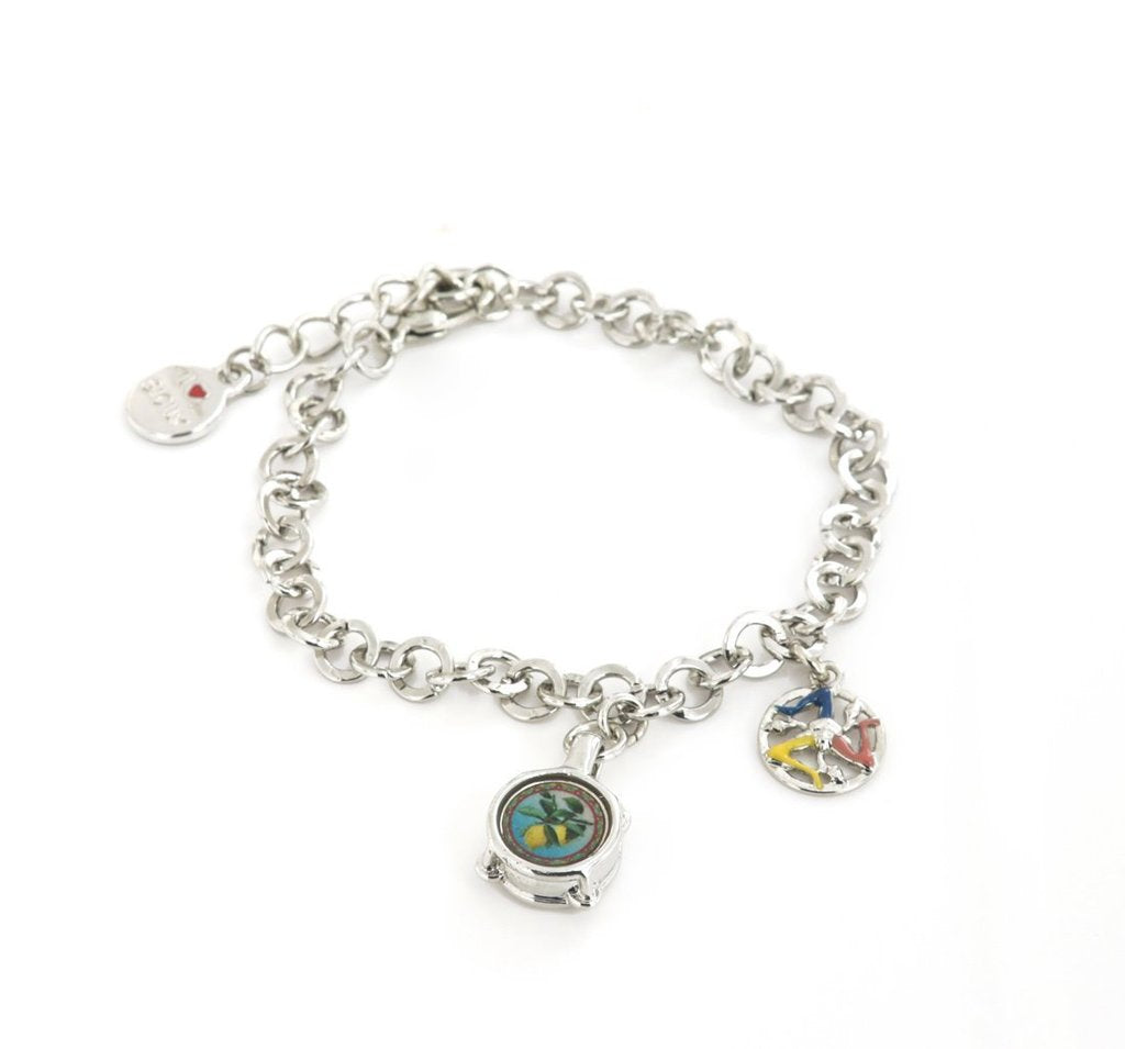 BYSIMON - Bracciale ciondolo tamburello siciliano