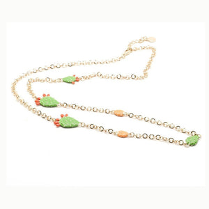 BYSIMON - Collana con fichi d'india tema Sicilia