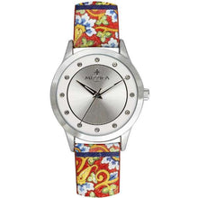 Carica l&#39;immagine nel visualizzatore di Gallery, MIZZICA Time - Orologio con simbolo tipico siciliano Il Fiore Blu – MA109 - Clock with typical Sicilian symbol The Blue Flower

