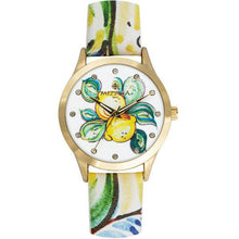 Carica l&#39;immagine nel visualizzatore di Gallery, MIZZICA Time - Orologio con simbolo tipico siciliano I Limoni quadrante stampato – MB104 - Clock with typical Sicilian symbol The Lemons
