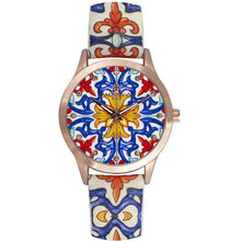 Carica l&#39;immagine nel visualizzatore di Gallery, MIZZICA Time - Orologio con simbolo tipico siciliano Il Puntale quadrante stampato – MB108 - Clock with typical Sicilian symbol The Ferrule
