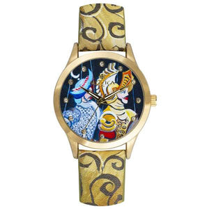 MIZZICA Time - Orologio con simbolo tipico siciliano I Pupi quadrante stampato – MB111 - Clock with typical Sicilian symbol The Puppets