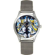Carica l'immagine nel visualizzatore di Gallery, MIZZICA Time - Orologio con simbolo tipico siciliano Il Moro quadrante stampato e maglia milano – MC112 - Clock with typical Sicilian symbol
