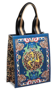 BORSA A MANO E SOTTOBRACCIO 495 TRINACRIA LEOPARDATO ZAZA'
