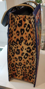 BORSA A MANO E SOTTOBRACCIO 495 TRINACRIA LEOPARDATO ZAZA'